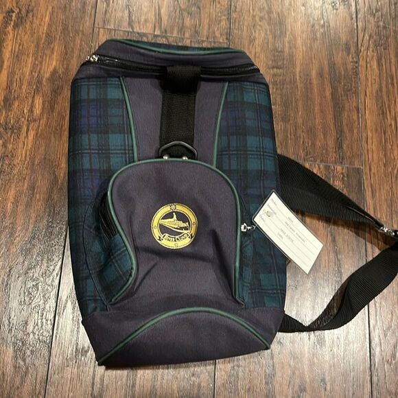 Vintage air tex golfcooler crossbody bag like new plaid green blue
